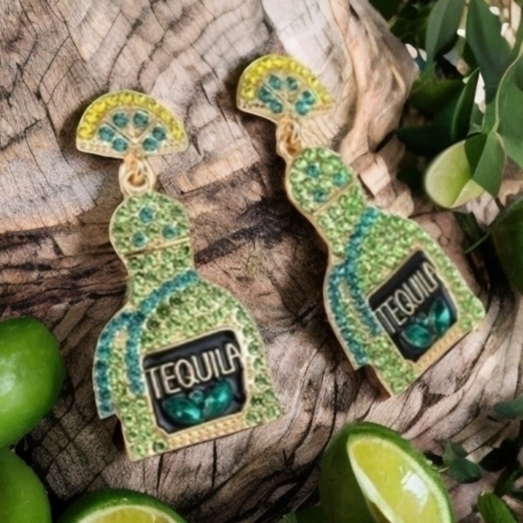 BOSTON PROPER MARGHERITA TEQUILA JEWEL EARRINGS - Picture 1 of 4
